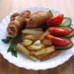 рулетики куриные с беконом фото